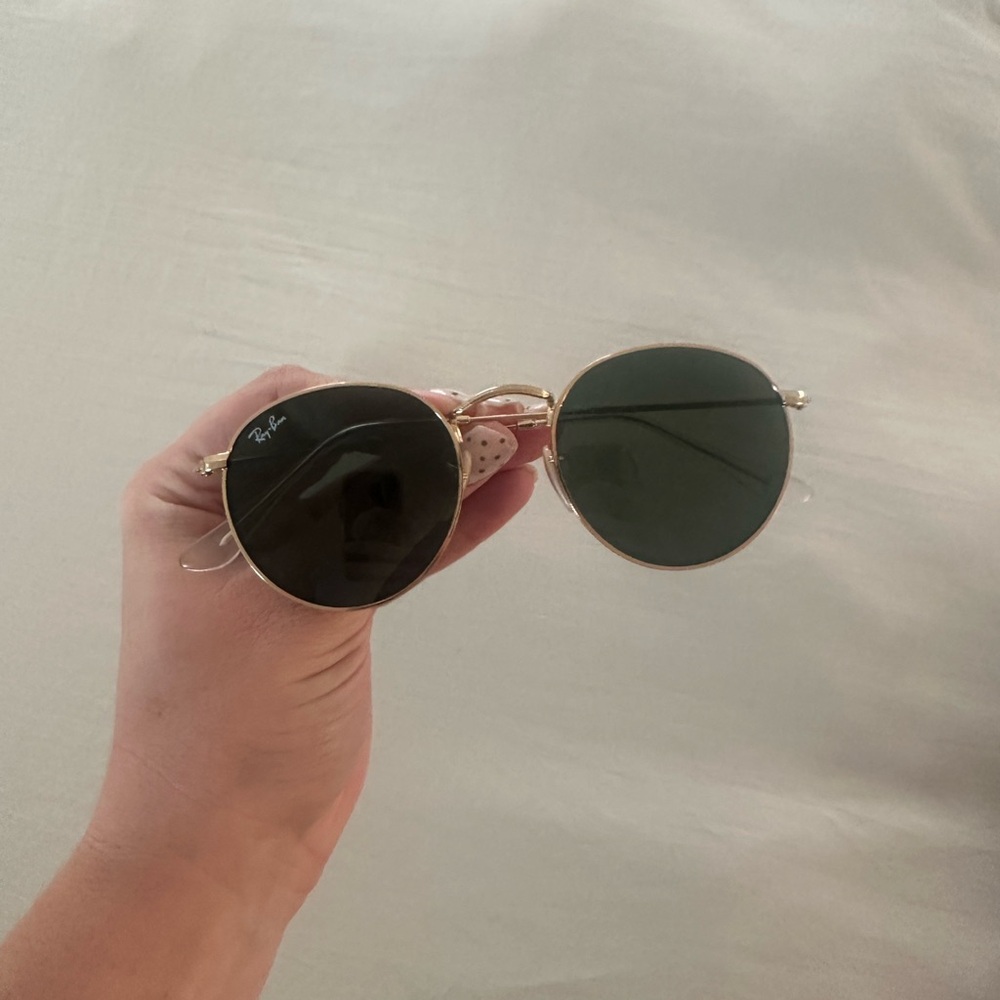 Ray-Ban Gold Frame with Dark Lenses Sunglasses